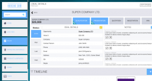 Honcho CRM Deal Details Screen