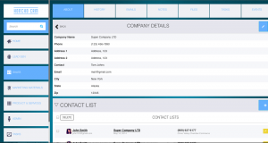 Honcho CRM Company Details View