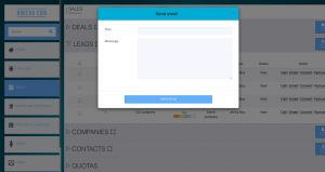 Send Email Leads Honcho CRM