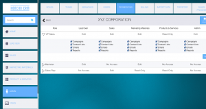 Admin View Permissions Honcho CRM